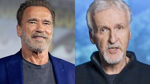 நடிகர் அர்னால்ட் - இயக்குநர் ஜேம்ஸ் கேமரூன் (கோப்புப் படம்)