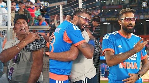 Hardik Pandya consoled the cameraman who was injured by the ball he hit for a six.
