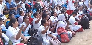 Nurses protest continues for the third day in Chennai