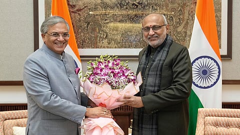 குடியரசுத் துணைத் தலைவருடன் தலைமைத் தேர்தல் ஆணையர் ஞானேஷ் குமார்