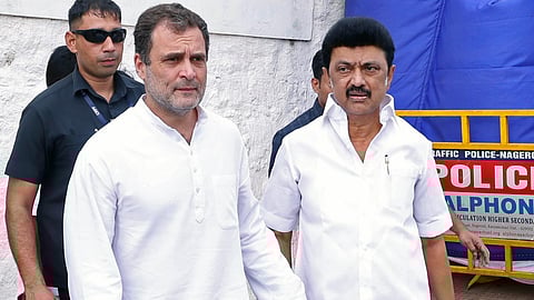 ராகுல் காந்தி, மு.க. ஸ்டாலின் 