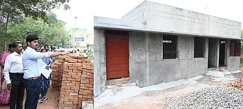 திட்டப் பணிகளை ஆய்வு செய்த ஆட்சியா் மு. பிரதாப். 