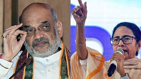 மத்திய உள்துறை அமைச்சர் அமித் ஷா - மேற்கு வங்க முதல்வர் மமதா பானர்ஜி