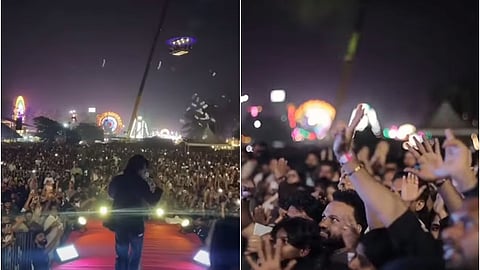 இசை நிகழ்ச்சியில் திரண்ட கூட்டம்