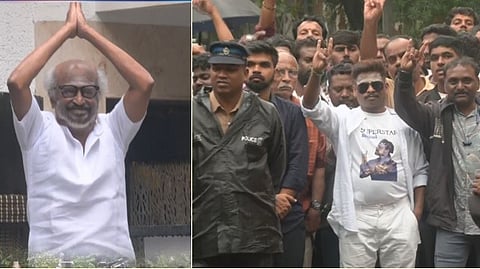 Rajinikanths new year wishes for his fans at chennai