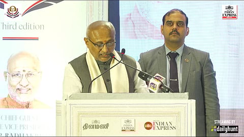 C.P. Radhakrishnan speech in ramnath goenka sahitya samman awards function