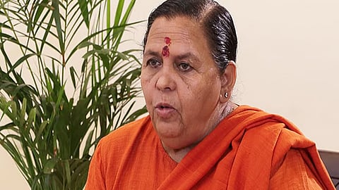 பாஜக மூத்த தலைவர் உமா பாரதி (கோப்புப் படம்)