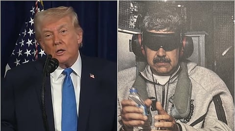 வெள்ளை மாளிகையில் உரையாற்றிய டிரம்ப் | சிறைப்பிடிக்கப்பட்ட மதுரோ.