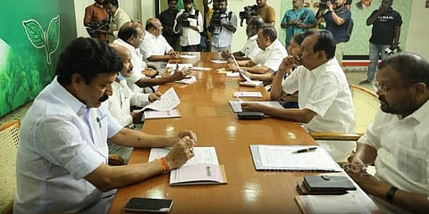 ADMK Election manifesto team discussion in chennai party HQ