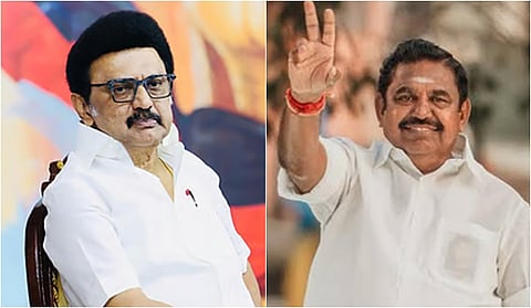 தமிழக முதல்வர் மு.க.ஸ்டாலின், எதிர்க்கட்சித் தலைவர் எடப்பாடி பழனிசாமி (கோப்புப்படம்)