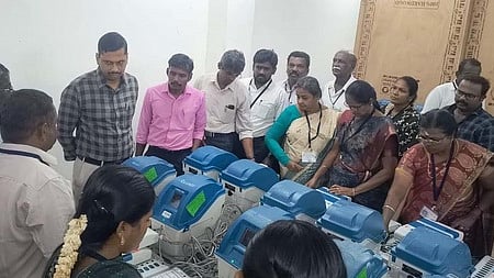 தூத்துக்குடியில் மாதிரி வாக்குப் பதிவு!