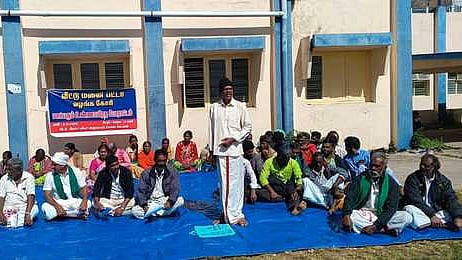 கொடைக்கானலில் வீட்டுமனைப் பட்டா கோரி உண்ணாவிரதம்