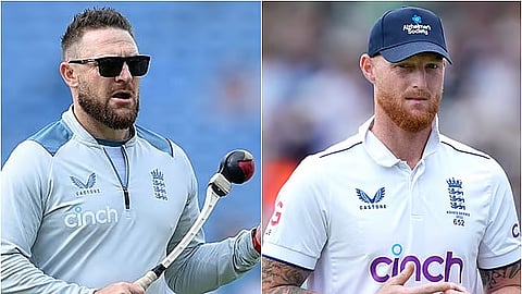 England head coach Brenden Mcullum, Captain Ben stokes