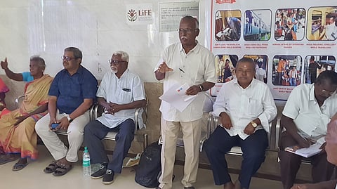 கோவில்பட்டியில் ரயில்வே ஓய்வூதியா்கள் சங்கக் கூட்டம்