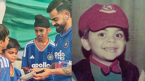 தன்னைப் போலவே இருக்கும் சிறுமியைச் சந்தித்த கோலி.