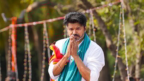 தமிழக வெற்றிக் கழகத் தலைவர் விஜய்.