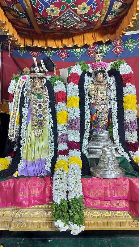 மீஞ்சூா் வரதராஜ பெருமாள் கோயிலில் ஆண்டாள் திருக்கல்யாண வைபவம்