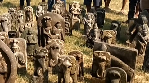 திருவள்ளூர்: கூவம் ஆற்றங்கரையில் 50க்கும் மேற்பட்ட சுவாமி சிலைகள் கண்டெடுப்பு! 