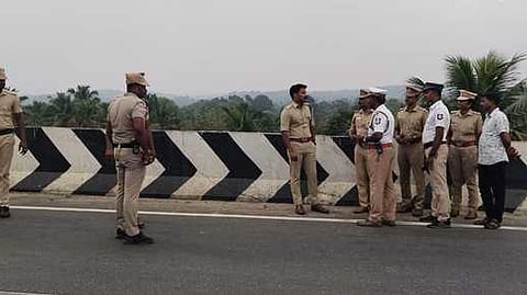 விபத்து பகுதியை ஆய்வு செய்த எஸ்.பி. ஸ்டாலின்