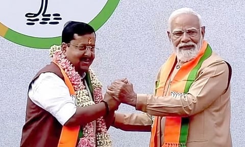 Nitin Nabin criticized the opposition parties, including the DMK