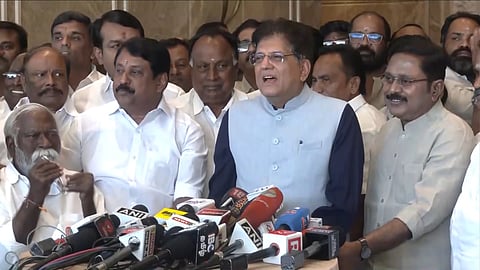 We joined together to remove corrupt DMK govt: Piyush Goyal, TTV Dhinakaran press meet