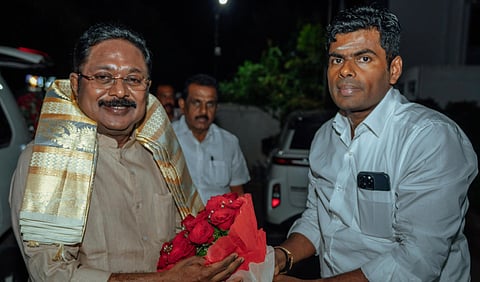 BJP Annamalai welcomes TTV dhinkaran in NDA alliance