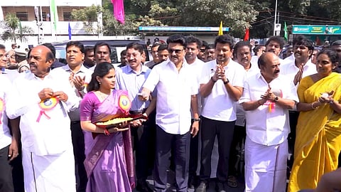 ரூ.147 கோடியில் 776 அடுக்குமாடி குடியிருப்புகள் முதல்வா் மு.க.ஸ்டாலின் திறந்து வைத்தாா்