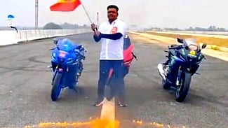 கையில் தவெக கொடியுடன் சாலையில் தீயை பற்ற வைத்து சா்ச்சைக்குரிய வீடியோ பதிவிட்ட சக்திவேல்.