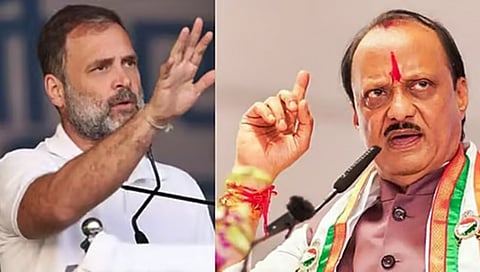 ராகுல் -  அஜீத் பவார்