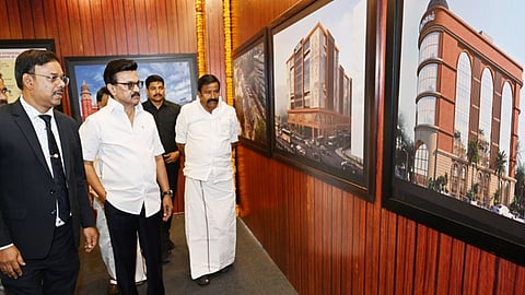 பிராட்வே பேருந்து நிலையம் மற்றும் குறளகம் கட்டுமானப் பணிக்கு முதல்வர் ஸ்டாலின் அடிக்கல்.