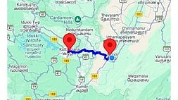 கேரளம் - தமிழகத்தை இணைக்கும் கட்டப்பனை - கம்பம் சுரங்கப் பாதைத் திட்டத்தின் வரைபடம்.