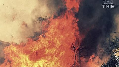 தீப்பெட்டி ஆலையில் தீ விபத்து