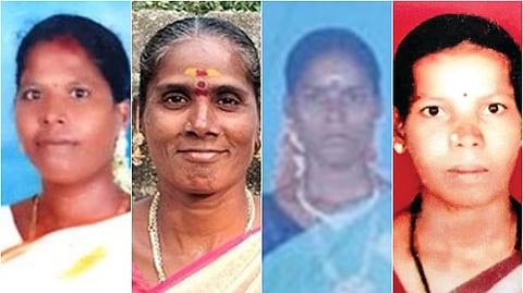 விஜயலட்சுமி, சசிகலா, சித்ரா, மலா்கொடி.