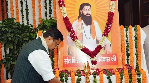 துறவி ஸ்ரீ ரவிதாஸ் விஷ்ராம்தாம் கோயிலில் நிதின் நபின் வழிபாடு!