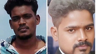 விபத்தில் உயிரிழந்த வினித்குமாா், பிரகாஷ்ராஜ். 