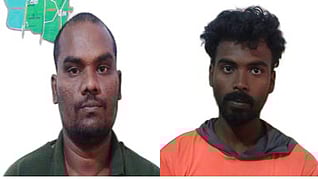     கைதான காா்த்திக், அருண்தமிழ்செல்வன். 