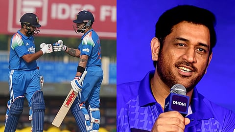 Rohit - Kohli, M.S. Dhoni.