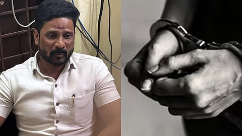 கைது செய்யப்பட்ட மின்வாரிய அதிகாரி பாலசுப்பிரமணியன்.