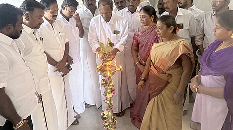 அம்மாபேட்டையில் ரூ.44.69 கோடியில் கட்டப்பட்ட அடுக்குமாடி குடியிருப்புகள் திறப்பு