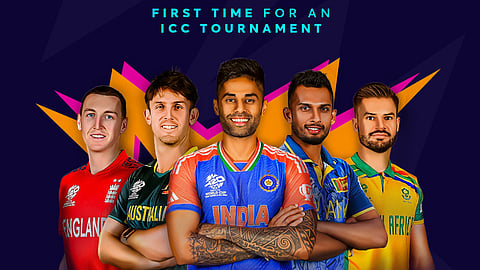 The captains of the T20 World Cup teams.