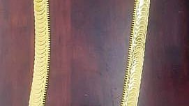 சிதம்பரம் நடராஜா் கோயிலுக்கு காணிக்கையாக வழங்கப்பட்ட 50 பவுன் தங்கக் காசு மாலை.