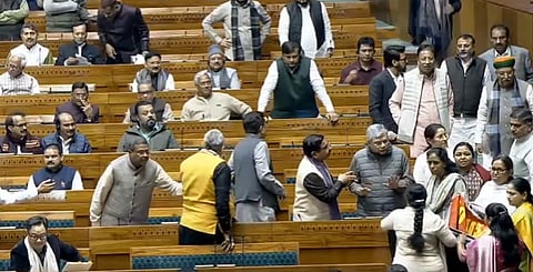 Minister Kiren Rijiju releases video of women MPs protesting in Lok Sabha