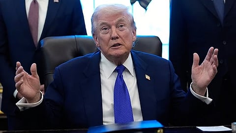 US president Donald Trump 