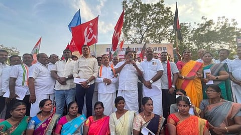 வள்ளியூரில் தி.மு.க ஆா்ப்பாட்டம்