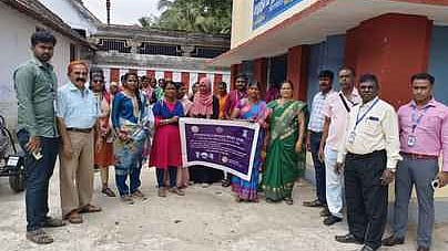  விழிப்புணா்வு நடைப்பயணத்தில் பங்கேற்றோா்.

