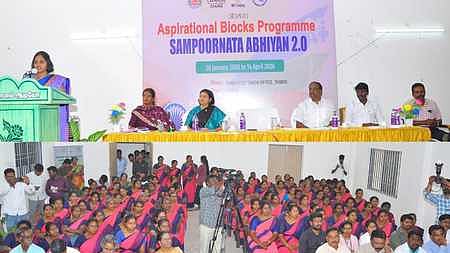 திமிரி ஒன்றியத்தில் சம்பூா்ணதா அபியான் திட்டம் தொடக்கம்