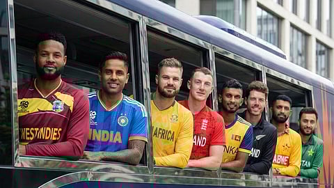 Captains of the teams selected for the Super 8 round.