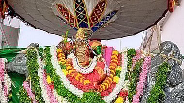  சுவாமி குமரவிடங்கப்பெருமான் முத்துக்கிடா வாகனத்திலும், தெய்வானை அம்மன் வெள்ளி அன்ன வாகனத்திலும் வீதியுலா வந்தனா்.