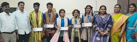 தேசிய தடகளப் போட்டியில் வென்ற செவித்திறன் குறைபாடுடையோருக்கு பாராட்டு