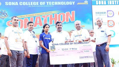 சோனா தொழில்நுட்பக் கல்லூரியில் மாரத்தான் போட்டி